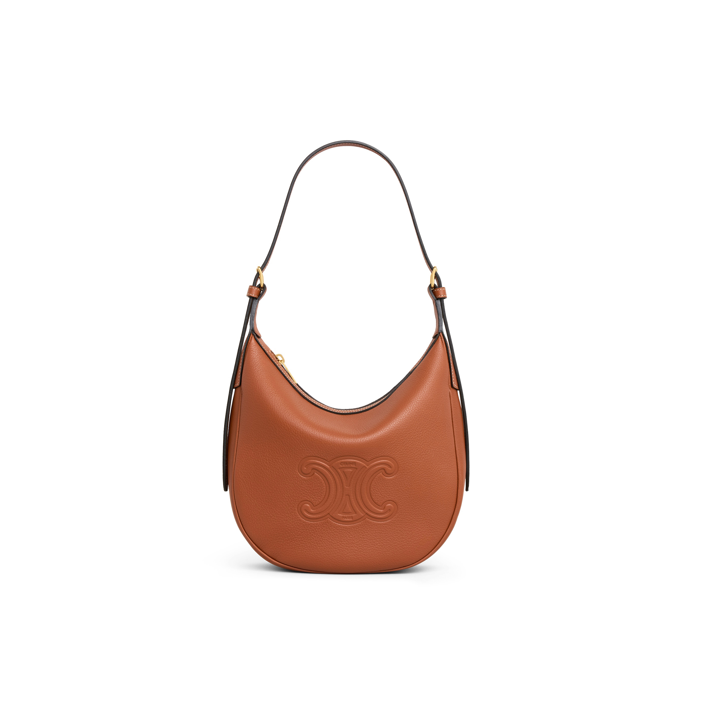 CELINE SMALL HELOÏSE BAG IN SUPPLE GRAINED CALFSKIN 117253FLH.04LU (24*21*7cm)